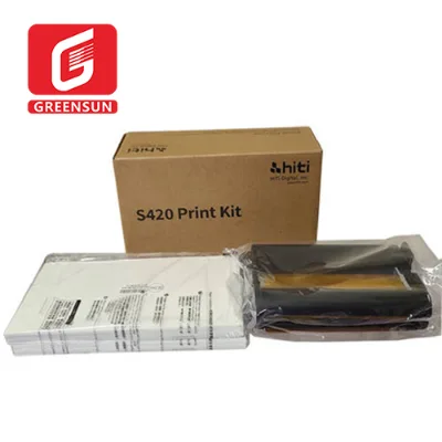Hiti S420 Photo Paper and Ribbon Photo Paper for Minilab Mini Lab High Glossy Photo Paper for Inkjet Printer 1 Box of 100 Sheets