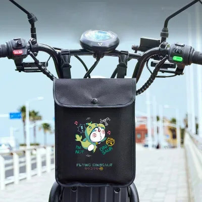 Electric Bike/Motorcycle Hanging Storage Bag Front Handlebar Large-Capacity Three-Dimensional Organizer Waterproof 21x29cm