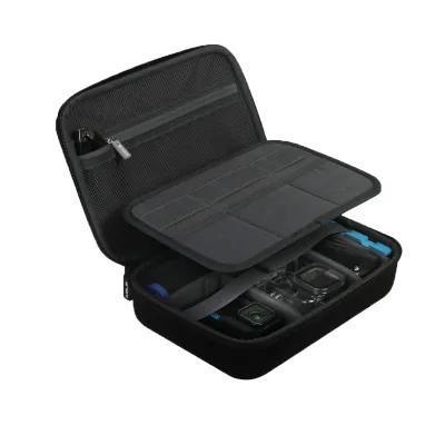 Factory Custom EVA Carry Professional Camera Storage Hard Case Traveling Box Camera Backpack Camera Case with Foam Insert