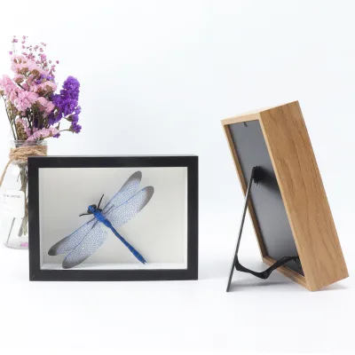 Latest Design of 3 Piece Wood Photo Frame with Handle Shadow Box Frame