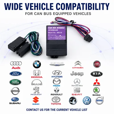 CAN Bus Interface Module for Volkswagen Multivan Jetta Arteon Vehicle High Beam Control