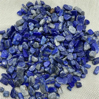 Wholesale Natural Small Size Polished Blue Lapis Lazuli Crystal Chips Gemstone Crystal Tumble Stone Lapis for Sale