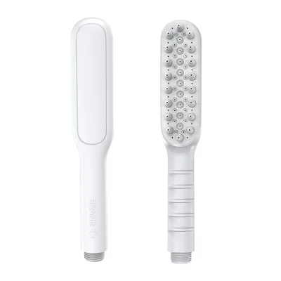2 in 1 Pet Shower Head with Rubber Massage Brush Anti Slip Long Handle Dog Bathing Sprayer Attachment for Cat Grooming Tool