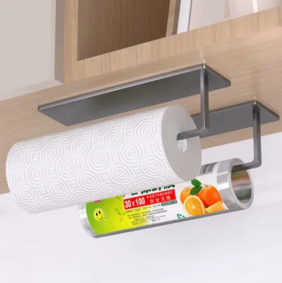 Strong Magnetic Modern Self-Adhesive Stainless Steel Paper Towel Holders Bathroom Kitchen Roll Holder