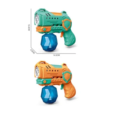 Electric Automatic Space Bubble Gun 5 Holes Diamond Bubble Machine Gun