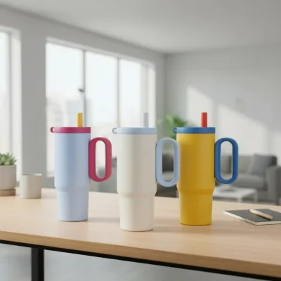 High-End 316 Stainless Steel Vacuum Insulated Cup with Handle for Outdoor & Car Use Portable Design
