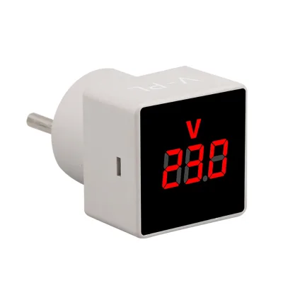 Digital Multimeter Voltage Meter LCD Display AC 50-380V Voltmeter Panel EU Plug Volt Test Monitor Portable