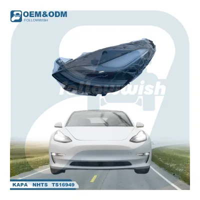 Custom Car Auto Model 3 ABS Spare Body Parts Led Headlight for Tesla Model 3 matrix Headlights Taillights for Cars Repair Use