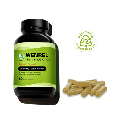 Private Label Vegan Support Digestion Gut Health Pills Supplement Organic Men & Women 60 Billion