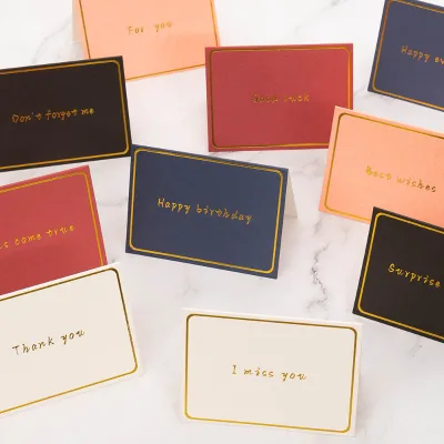 Creative Business Gold-stamped Specialty Paper Greeting Cards Versatile Baking Christmas Valentines Day