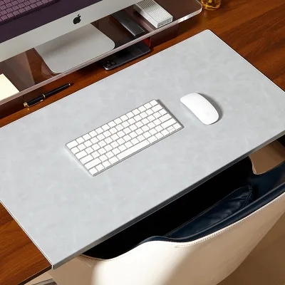 High Quality Custom Soft Leather Desk Mat Wholesale Company Office Table Cover Mouse Pad