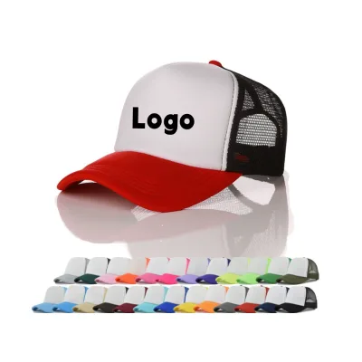 AI-MICH Hot Selling 5 Panel Polyester Custom Multi Color Sunshade Mesh Embroidered Trucker Hat With Bulk Unisex Bicycle