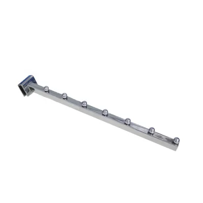 Chrome Plated Garment Hook Fit for 13*38mm Rectangular Tube for Clothes Store