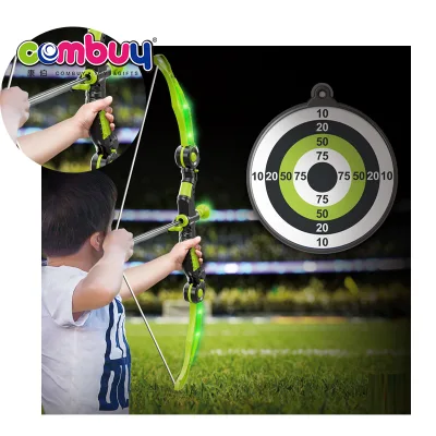 Colorful Lighting Musical Shooting Target Game EN71 Certified Kids Play Plastic Bow and Arrow Toys Set