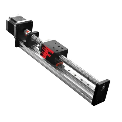 For FSK40 Series C7 Aluminum Ball Screw Driven Nema 23 Stepper Motor Linear XY Translation Stages 20-25kg Horizontal Load