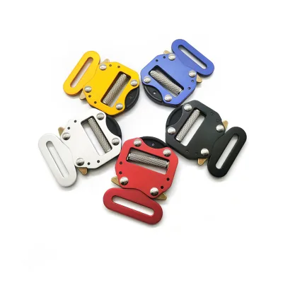 Hebilla Paracord Zinc Alloy Stainless Steel 39mm/44mm Hardware Black Clip Frog Quick Side Release Metal Buckle for Dog Collar