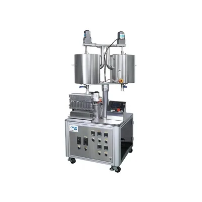 12 Nozzles Cosmetic Pneumatic Lipstick Making Machine Lip Balm Lip Gloss Heating Filling Machine