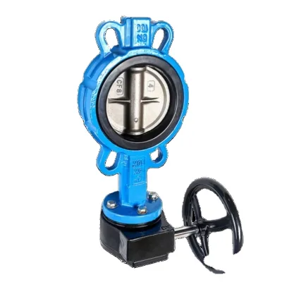 D371X-10 Manual Worm Driver Pinch/Flange Cast Iron Butterfly Valve With Soft Seal PN10&DN50-DN1000/2-40 Inch#Large Valve