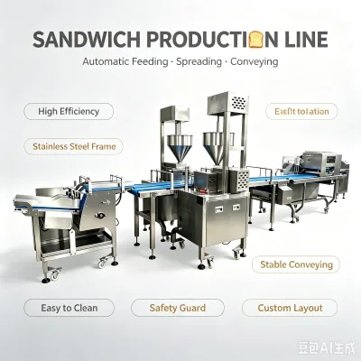 Automatic Sandwich Making Machine Sandwich Bread Making Machine