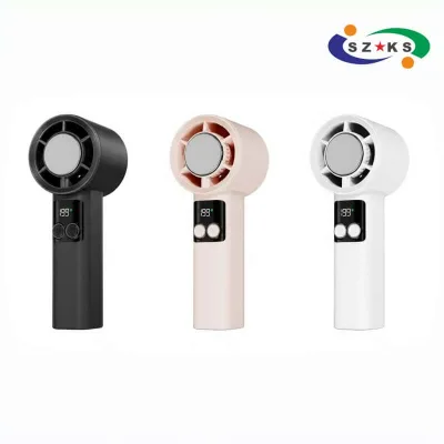 Summer Mini USB Rechargeable Turbo Desktop Fan High-Speed Cooling Handheld Plastic Fan Home Car Portable Fan Outdoor English Fan