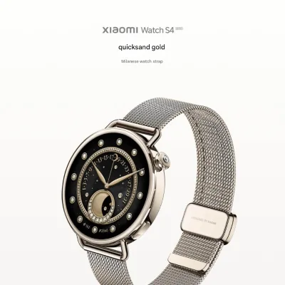 M2502W1 Watch S4 41mm Smartwatch, Calling, Fitness Tracker, Heart Rate, Sleep Monitor, 5ATM Waterproof, GPS, Android