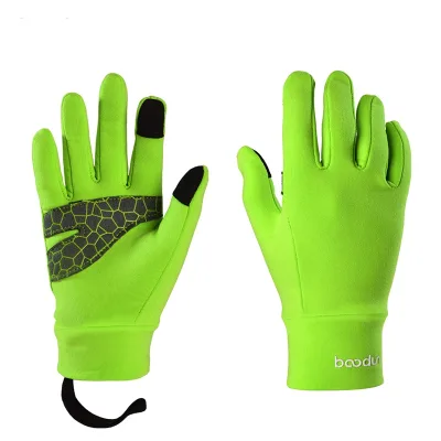 HBG 1111 Hot Selling Winter Children's Fleece Gloves Anti slip Running Sports for Kid Warm Gloves Custom