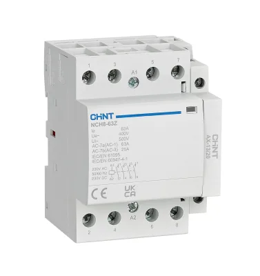 NCH8-4P 40A 220VAC Contactor 20dB Low Noise for Smart Hotel HVAC Systems