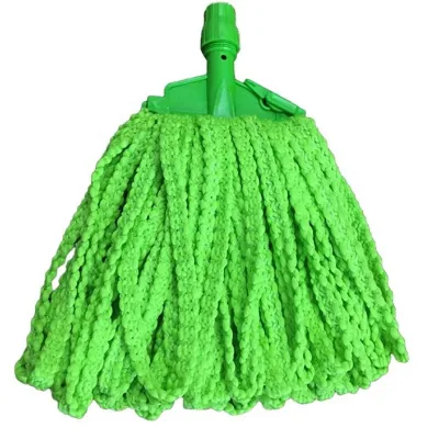 2024 China New Refill Microfiber Dust Cotton Mop Head Flat Mop Refill Floor Green Mop Replace Accessories