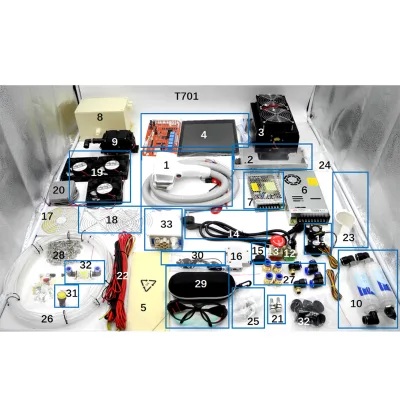 KITS Sets Kits Spare Parts Hand Piece Power Supply Diode Laser Vertical Portable Machine1064nm 755nm 808nm