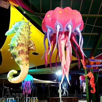 Led  Night  Club  Lighting Inflatable Jellyfish Inflatable Helium Balloon Jellyfish
