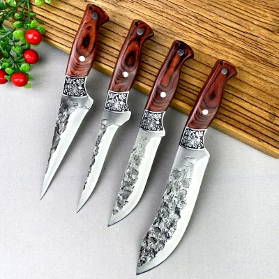High-quality Stainless Steel Butcher Knife, Multi-functional Outdoor Camping Knife, Survival Hunting Fillet Knife for Men