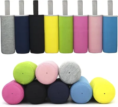 Neoprene Water Bottle Sleeve 12oz - 19.4 oz Insulated Collapsible Drink Bottle Covers Carrier, Multi-color