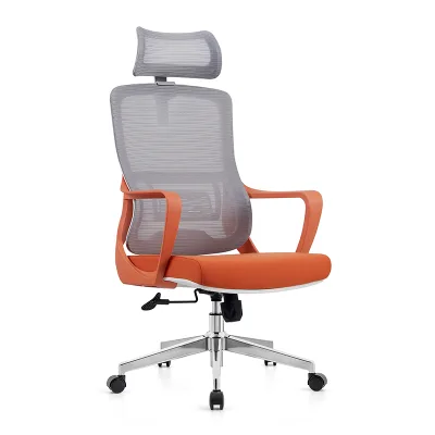 Modern Executive Office Chair with Ergo Mesh Design Adjustable Headrest Revolving Feature BIFMA Certified Swivel Chair