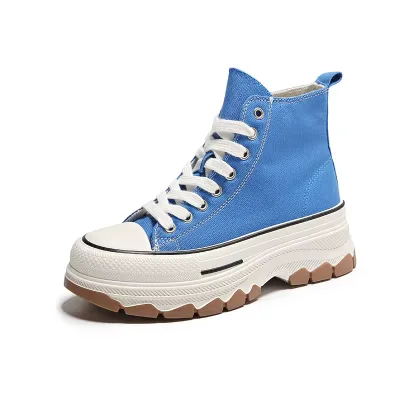 High Quality Suitable Price Best Selling Product Height Increasing Walking Style Shoes Canvas High Top Shoes