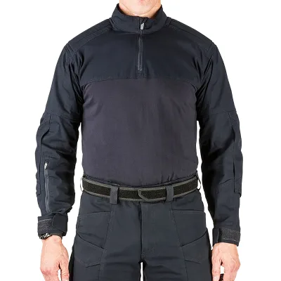 MLAZ-994 Outdoor 1/4 Zip Tear Resistance Long Sleeve Zipper Tactical Uniform Breathable Jumper for Men