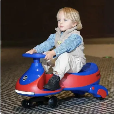 New Longsen Model 293 Electric Plastic Kids' Ride-On Toy Three-Wheel Omnidirectional Wheels Twist Car Design Tip-Proof Swaying