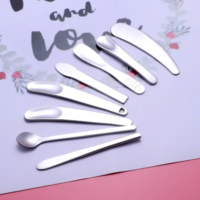 304 Stainless Steel Cosmetic Spoon Mask Eye Cream Face Cream Smearing Cream Paste Stick Logo Printing
