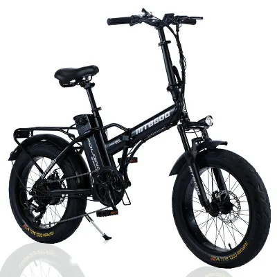 Compact 36V 250W 7 Speed Aluminum Alloy Folding Electric Bike 14 Inch Disc Brake Mini Ebike for Commuting Fat Tyre Rear