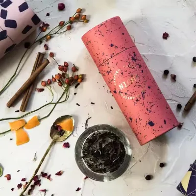 Kraft Paper Canister Cylinder Tube for Food Packaging Cardboard Tube with Aluminum Foil Paper Lining Food Grade Biodegradable