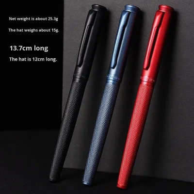 Fish Scale Body Standard Type 0.5/1.0 Adult Student Black Forest Metal Calligraphy Fountain Pen