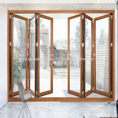 OEM energy efficient entrance bifold aluminum doors
