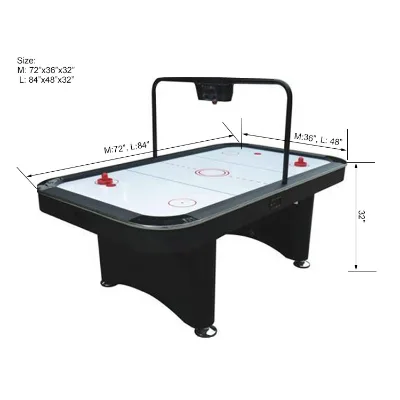 6ft 7ft Street Lamp Style Electric Scorer Air Hockey Table with Multi Color Available