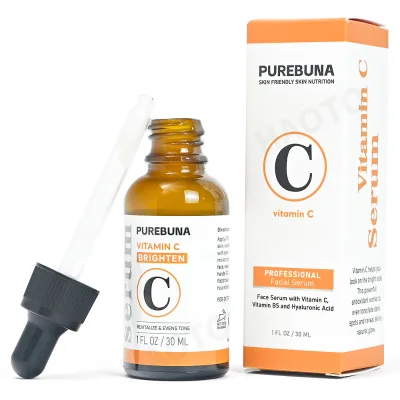 20% Vitamin C Face Serum for Dark Skin - Fade Hyperpigmentation, Glow Boosting & Wrinkle Reduction Organic