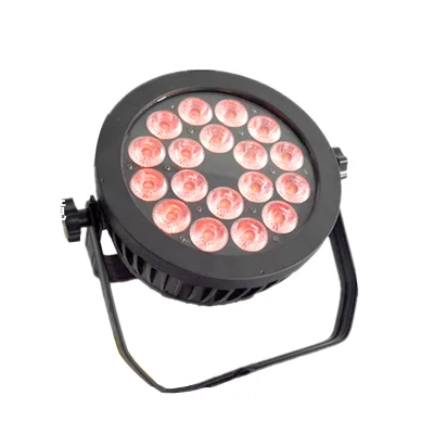 18PCS 10W RGBW IP65 Waterproof LED Stage Ground Row Lights with DMX512/Sound-Activated Control Aluminum Alloy Construction