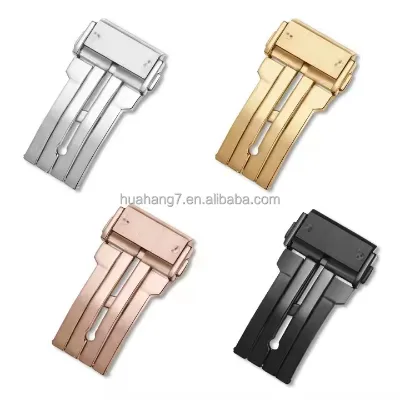 Butterfly Watch Buckle Replacement Watch Band Replacement Deployment Clasp for Hublo 22mm 24mm Folding Buckle