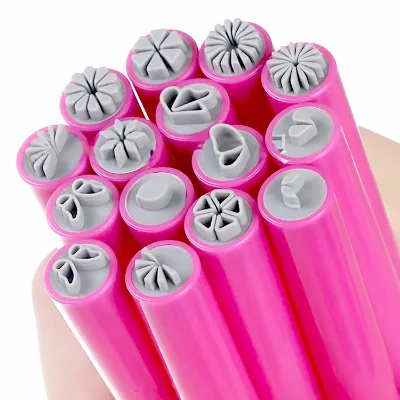 New Style Silicone Nail Art Stamper Flower Patterned Design Image Plate Tools Silica Gel Nail Art Stamper Pen