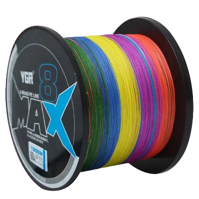 X8 1000M Braided Wire Fishing Line Buoyant Anti-Bite Wear Resistant High Strength Eco-Friendly Lightweight Lake