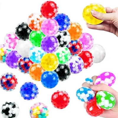 Squishy Stress Balls Set for Adults - Squeeze Fidget Balls for Stress Relief & Party Favors Gifts