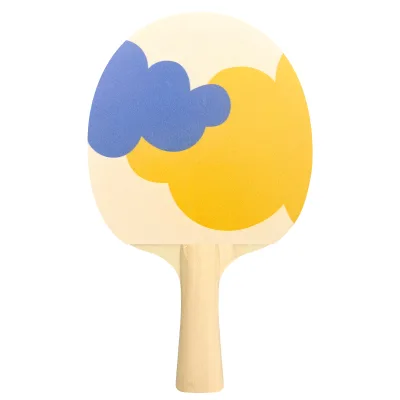 FSC Certified High Quality Printing Rubber Colorful Rubber OEM Table Tennis Racket With Special Logo Printing