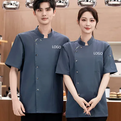 Fashion Style Professional Jacket Uniform Fit for Food Service Worker Chef Hotel Chef Uniform